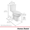 [2886518.020] H2Option® Two-Piece Dual Flush 1.28 gpf/4.8 Lpf and 0.92 gpf/3.5 Lpf Chair Height Elongated Toilet With Liner Less Seat - White