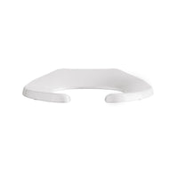 [5901100SS.020] Commercial Heavy Duty Open Front Elongated Toilet Seat with EverClean® Surface and Self-sustaining Hinges - White