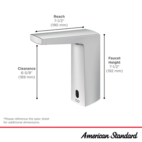 Paradigm® Selectronic® - robinet sans contact, alimentation à pile, 0,5 gpm/1,9 L/min