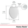 [5503A65BH.020] Cadet Slow-Close Elongated Toilet Seat - White