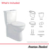 [2795204.020] Studio Skirted Two-Piece Dual Flush 1.6 gpf/6.0 Lpf and 1.1 gpf/4.2 Lpf Chair Height Round Front Toilet With Seat - White