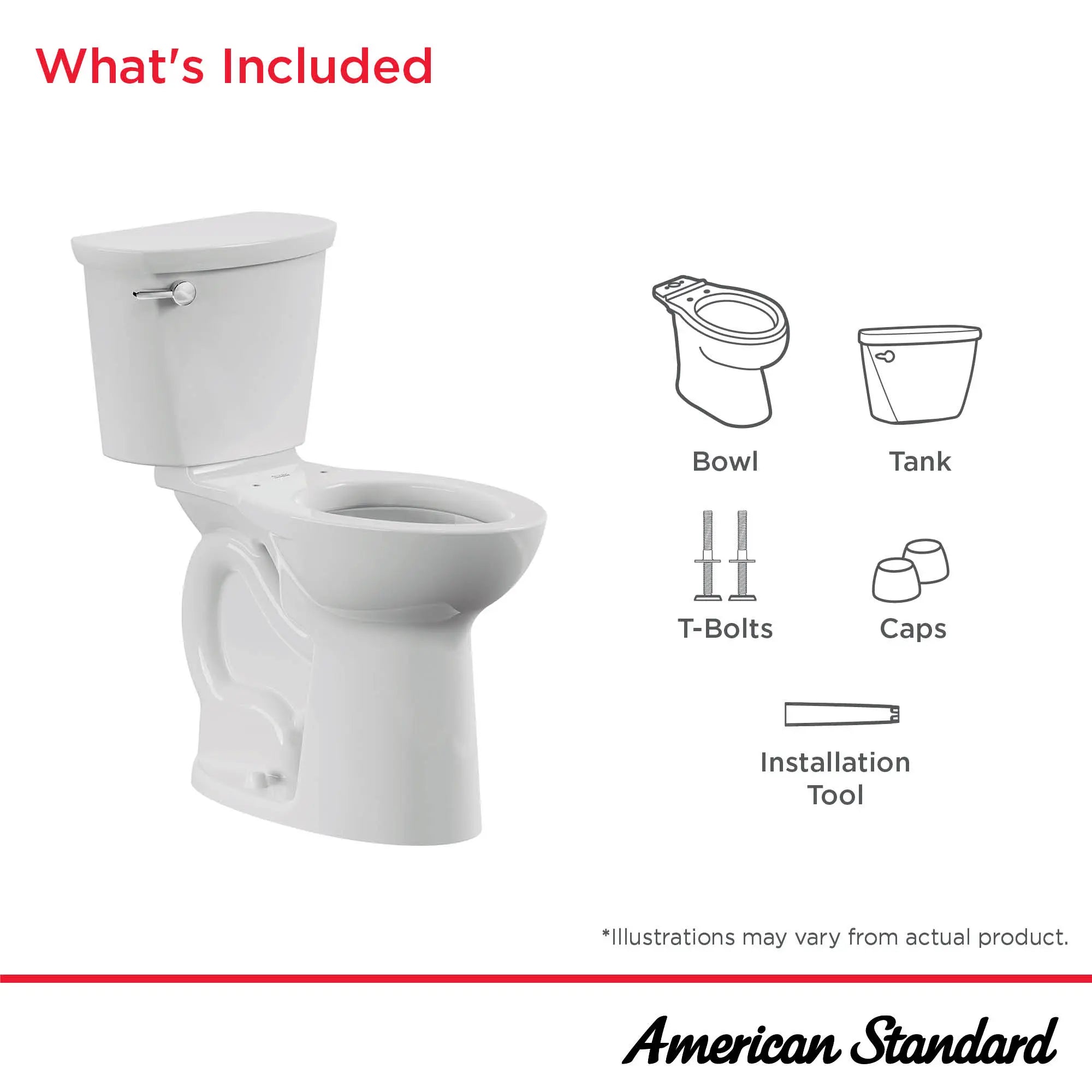 Toilette Cadet® PRO deux pièces, devant allongé, extra-haute, 4,8 l/chasse (1,28 gal/chasse), sans siège, avec plomberie brute de 254 mm (10 po) // BLANC // 279291_CadetPro_Infographic_215TB104_0001_DEC2025_0_CDNwebp.webp