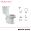 [2886518.020] H2Option® Two-Piece Dual Flush 1.28 gpf/4.8 Lpf and 0.92 gpf/3.5 Lpf Chair Height Elongated Toilet With Liner Less Seat - White