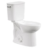 [250AA809.020] EcoStrength Aspirations Two-Piece 0.80 gpf/3 Lpf Chair Height Elongated Toilet Less Seat - White