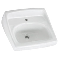 [0356041.020] Lucerne® Wall-Hung Sink for Exposed Bracket Support With Center Hole Only - White