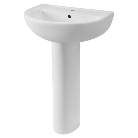 Combinaison de lavabo et colonne Evolution®, 22 po - trou central seulement