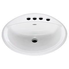 [0476037.020] Aqualyn® Drop-In Sink With 4-Inch Centerset and Extra Right-Hand Hole - White