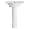 [0900100.020] Estate® Center Hole Only Pedestal Sink Top and Leg Combination - White
