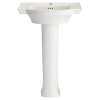 [0900100.020] Estate® Center Hole Only Pedestal Sink Top and Leg Combination - White