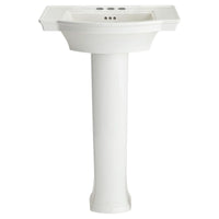 [0900400.020] Estate® 4-Inch Centerset Pedestal Sink Top and Leg Combination - White