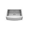[18SB.9332200A.075] Pekoe® 33 x 22-Inch Stainless Steel Single-Bowl Farmhouse Apron Front Kitchen Sink - Stainless Steel