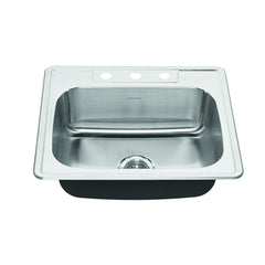 Colony® 25 x 22-Inch Stainless Steel 3-Hole Topmount Single-Bowl Kitchen Sink // STAINLESS STL // 29501_20SB8252283S075_01_CDNwebp.webp