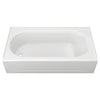 [2396202.020] Princeton® Americast® 60 x 34-Inch Integral Apron Bathtub Above Floor Rough Left-Hand Outlet with Luxury Ledge - Arctic