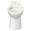 [3703001.020] Yorkville® Pressure Assist Chair Height Back Outlet Elongated EverClean® Bowl - White