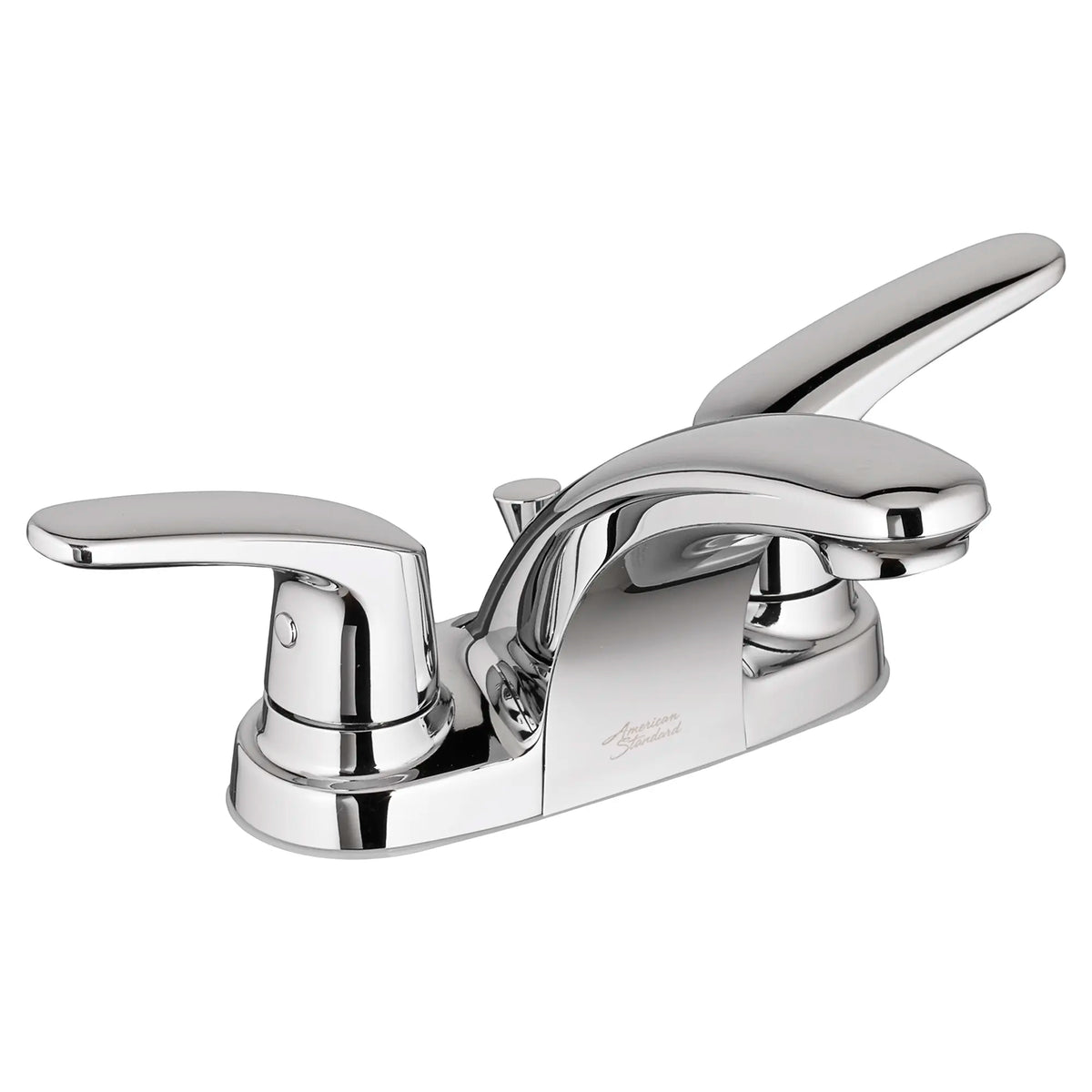 Colony® PRO - Robinet de salle de bain à 2 poignées, 4 pouces centre à centre, 1,2 gpm/ 4,5L/min, sans drain, avec poignées à levier // CHROME POLI // 31189_7075200002_7075200F10002_7075200NJ002_7075202002_7075205002_03_0_CDNwebp_f826125b-a9b5-4f47-9ab2-347ee1dd6aca.webp