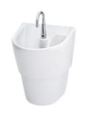[9118111.020] Infection Control Wall-Hung EverClean Sink with Shroud, A-M Drain and A-M P-Trap - White