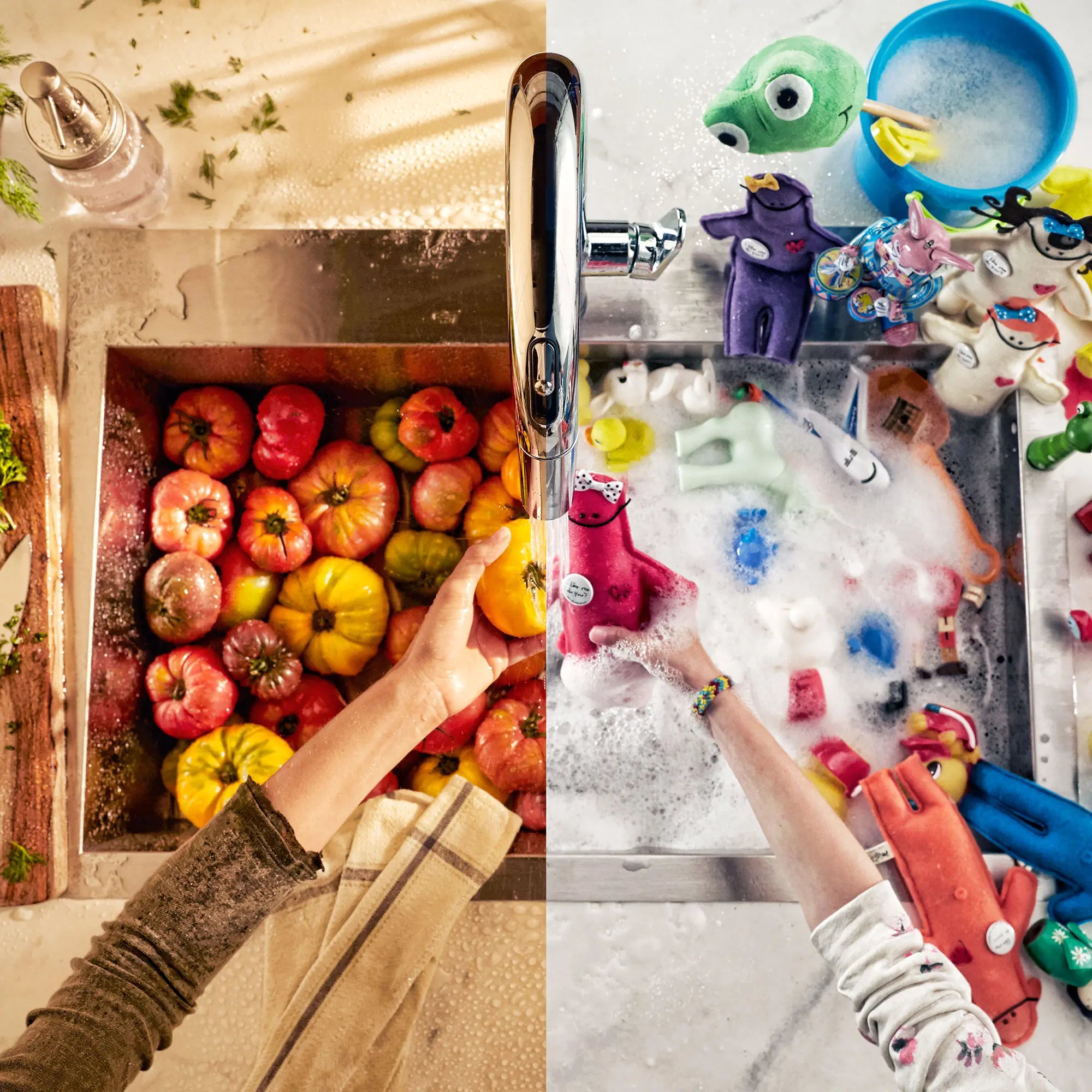 Robinet de cuisine rétractable et sans contact Beale à monocommande et jet double, 1,5 gpm (5,7 L/min) // CHROME POLI // 33001_L_4931380002_0_CDNwebp.webp