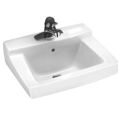 Lavabo mural Declyn® - trous de robinet sur centres de 4 po, pour supports dissimulés