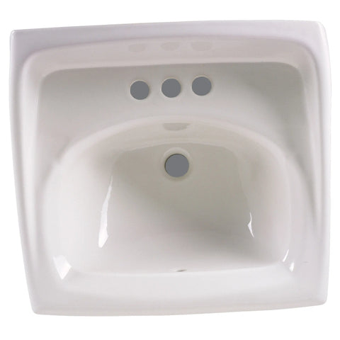 Lavabo mural Lucerne - trous de robinet sur centres de 4 po (102 mm)