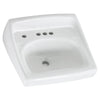 [0355056.020] Lucerne Wall-Hung Sink With 4-Inch Centerset and Extra Left-Hand Hole - White