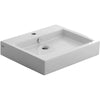[0621001.020] Studio® 22 x 18-1/2-Inch Above Counter Sink With Center Hole Only - White