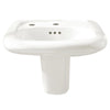 [0955121EC.020] Murro® Wall-Hung EverClean® Sink With Center Hole Only and Extra Left-Hand Hole - White