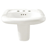 [0958008EC.020] Murro® Wall-Hung EverClean Sink With 8-Inch Widespread - White