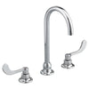 [6540180.002] Monterrey® 8-inch Widespread Gooseneck Faucet With Wrist Blade Handles 1.5 gpm/5.7 Lpm Laminar Flow in Spout Base - Polished Chrome