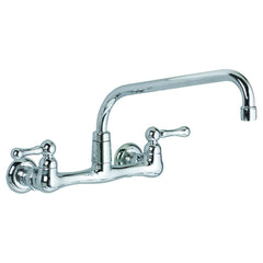 Heritage® Wall Mount Faucet With 8-Inch Tubular Brass Swivel Spout With Lever Handles // CHROME // 35272_P_7298152002_CDNwebp.webp