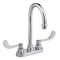 Monterrey® 4-Inch Centerset Gooseneck Faucet With Lever Handles 1.5 gpm/5.7 Lpm With Grid Drain // CHROME // 35796_P_7502170002_CDNwebp.webp