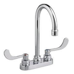Monterrey® 4-Inch Centerset Gooseneck Faucet With Lever Handles 1.5 gpm/5.7 Lpm With Grid Drain // CHROME // 35796_P_7502170002_CDNwebp.webp