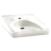 [9140047.020] Wheelchair Wall-Hung Sink With Center Hole Only - White