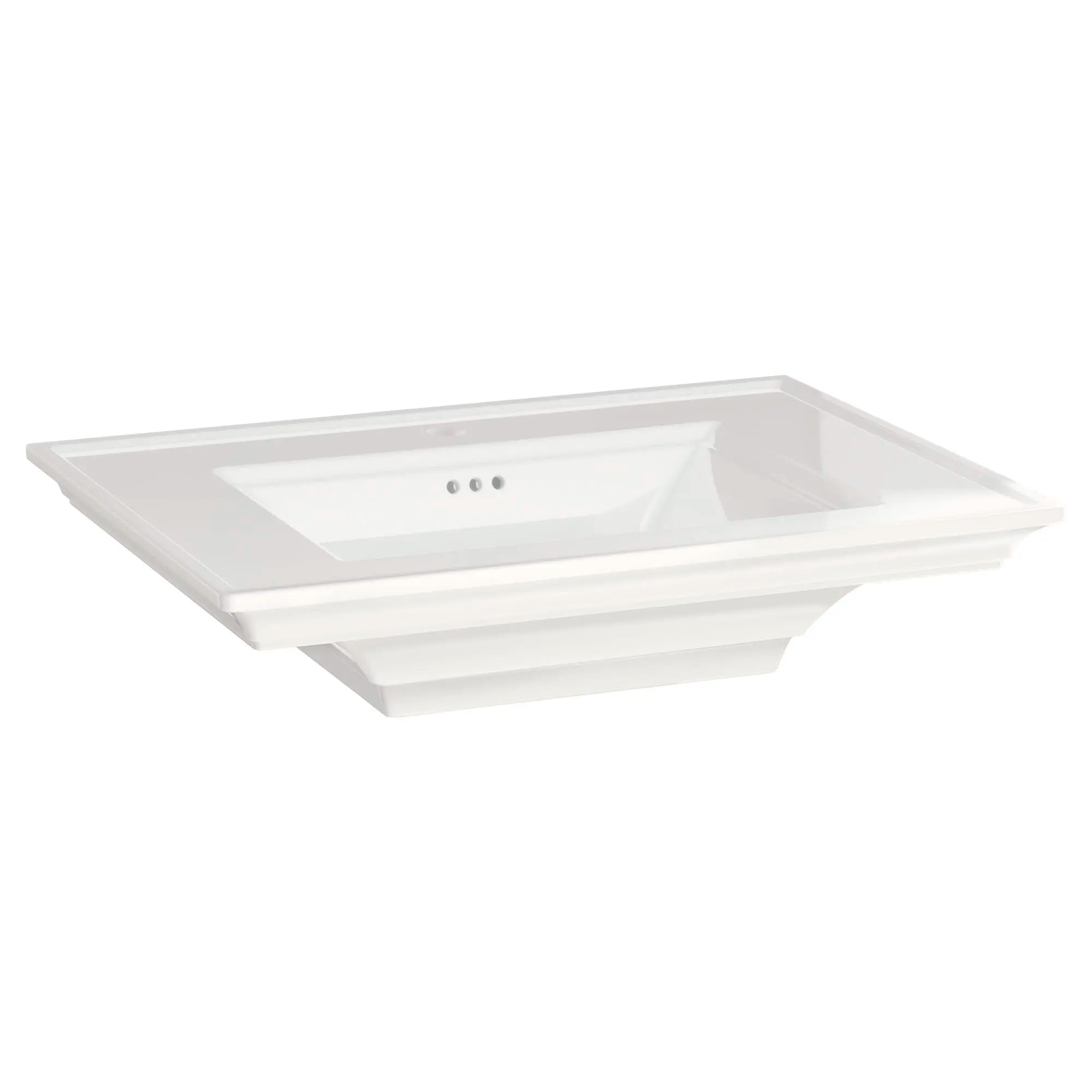 Lavabo sur colonne Town Square® S avec trou central seulement // BLANC // 45043_0297001020_0_CDNwebp.webp