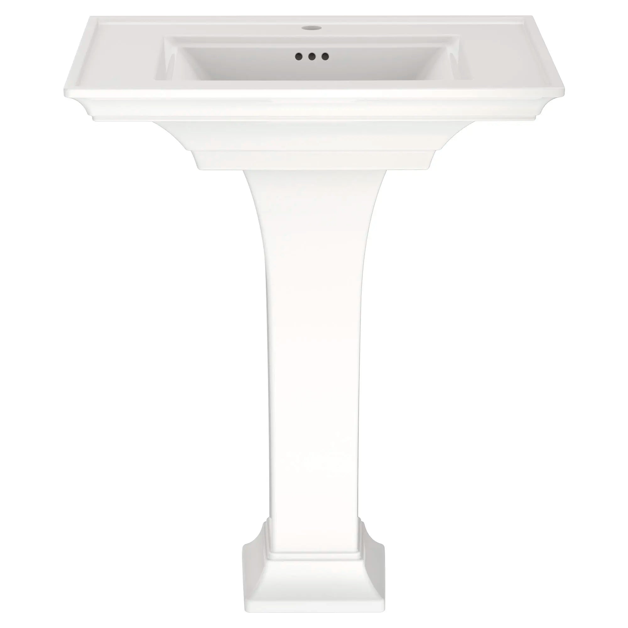 Combinaison de dessus et de pieds de lavabo sur colonne Town Square® S avec trou central seulement // BLANC // 45067_0297100020_0_CDNwebp.webp