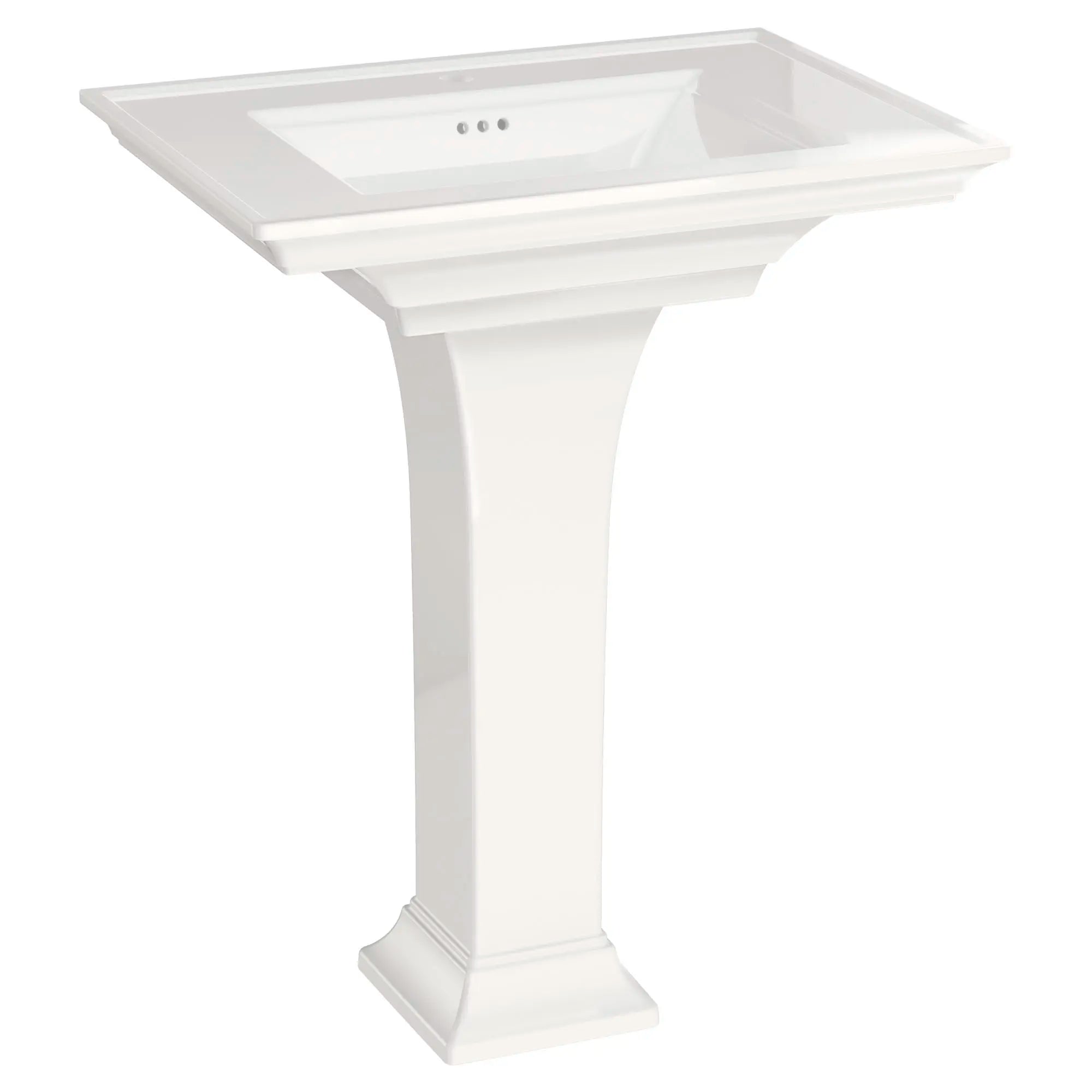 Combinaison de dessus et de pieds de lavabo sur colonne Town Square® S avec trou central seulement // BLANC // 45069_0297100020_1_0_CDNwebp.webp