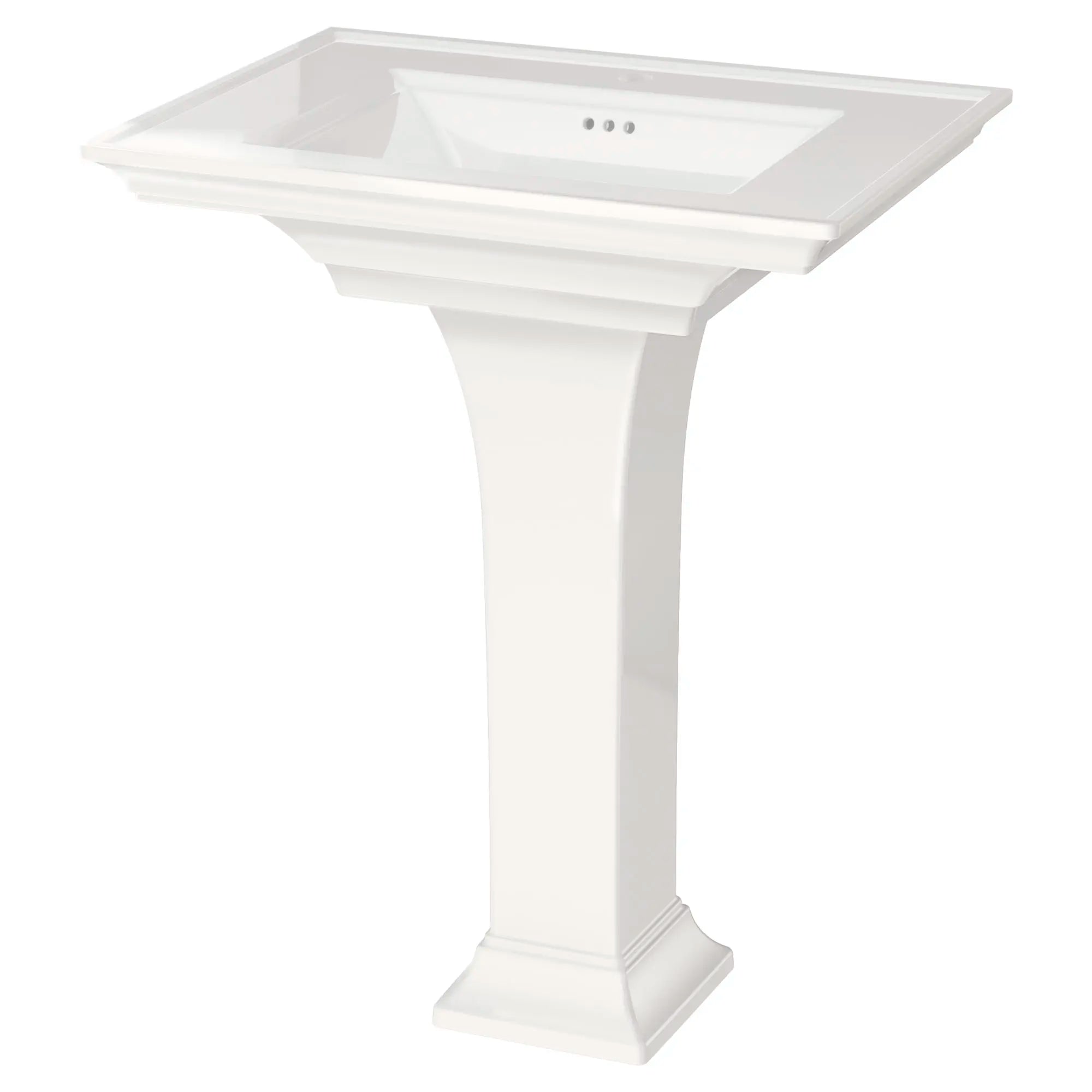 Combinaison de dessus et de pieds de lavabo sur colonne Town Square® S avec trou central seulement // BLANC // 45072_0297100020_2_0_CDNwebp.webp