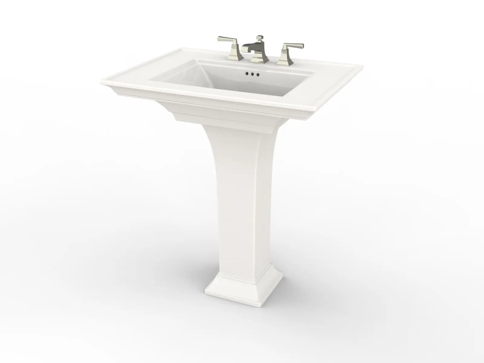 Combinaison de dessus et pieds de lavabo sur colonne Town Square® S de 8 po // BLANC // 45086_0297800020_0_CDNwebp.webp