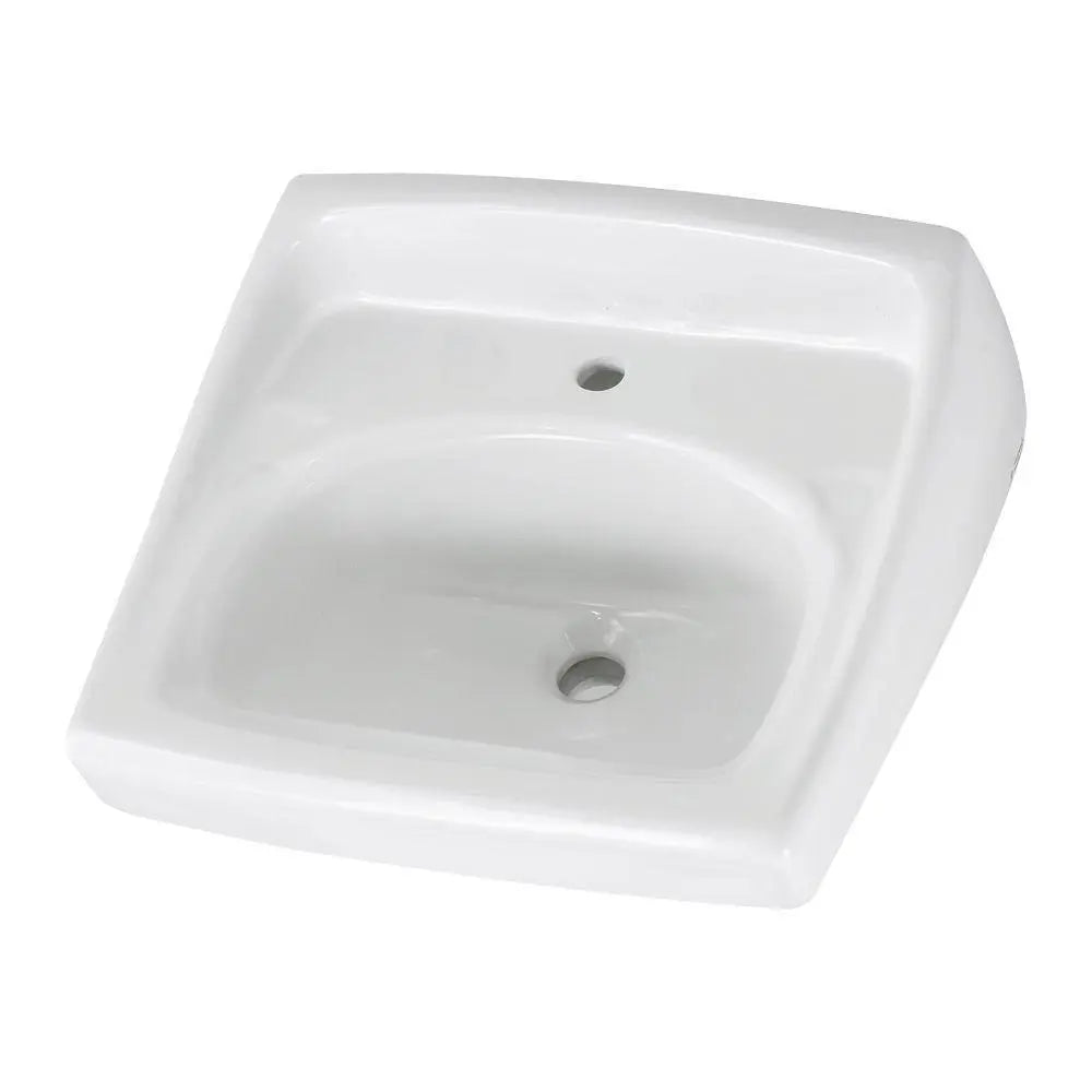 Lavabo mural Lucerne sans trop-plein avec trou central seulement // BLANC // 45302_0356921020__1__0_CDNwebp.webp