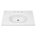 [1298008.020] Studio® S 33-Inch Vitreous China Vanity Sink Top 8-Inch Centers - White