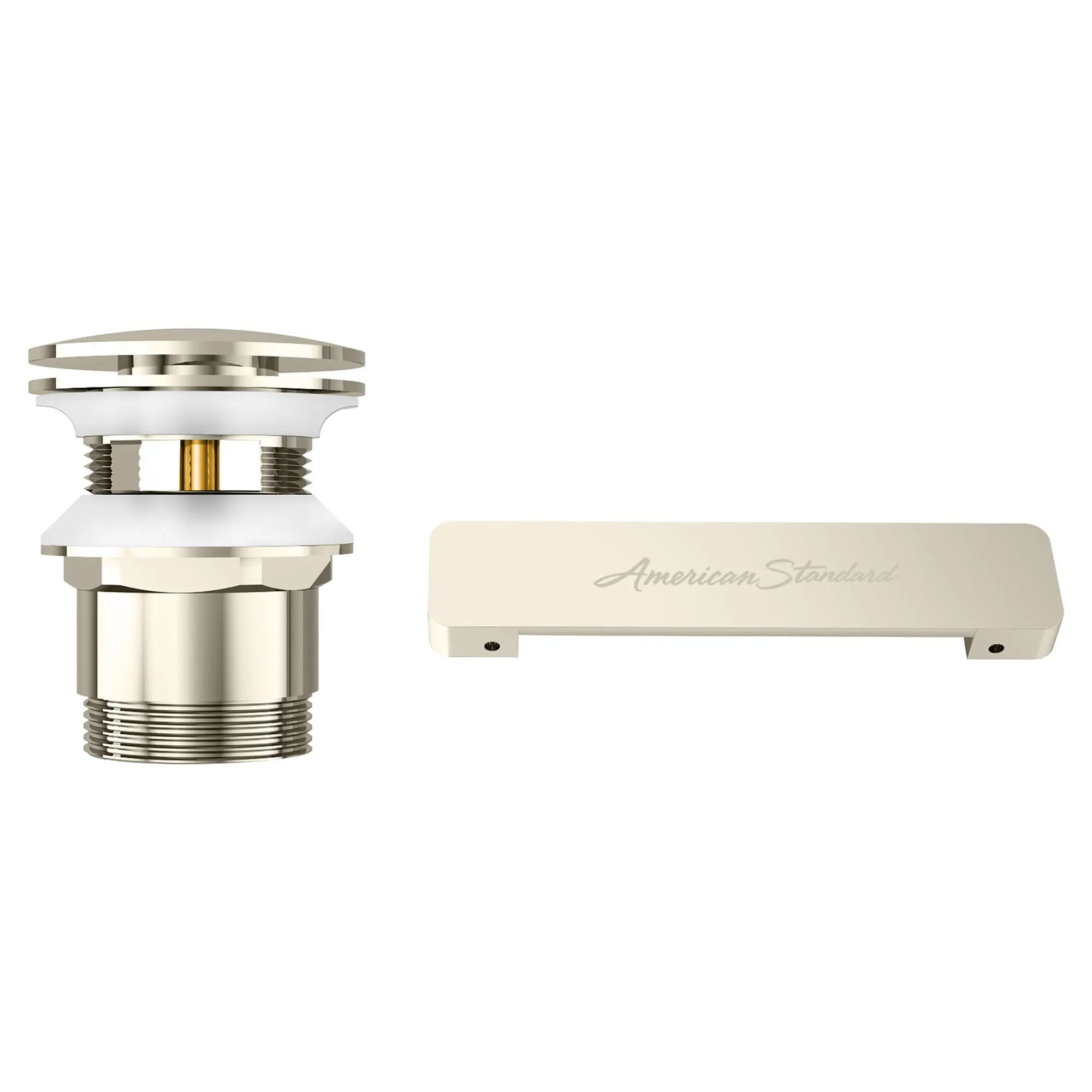 Couvercle de trop-plein et ensemble de drain pour baignoire autoportante // NICKEL POLI // 47509_1680100013_0_CDNwebp.webp