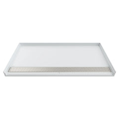 [6438AM-FCOL.218] Townsend 64 x 38-Inch Single Threshold ADA Shower Base With Linear Drain - Soft White
