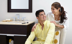 [7184851.295] Time Square® 8-Inch Widespread 2-Handle Bathroom Faucet 1.2 gpm/4.5 L/min With Lever Handles - Polished Chrome