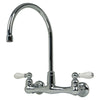 [7293252.002] Heritage® 2-Handle Wall Mount Kitchen Faucet 2.2 gpm/8.3 L/min - Polished Chrome