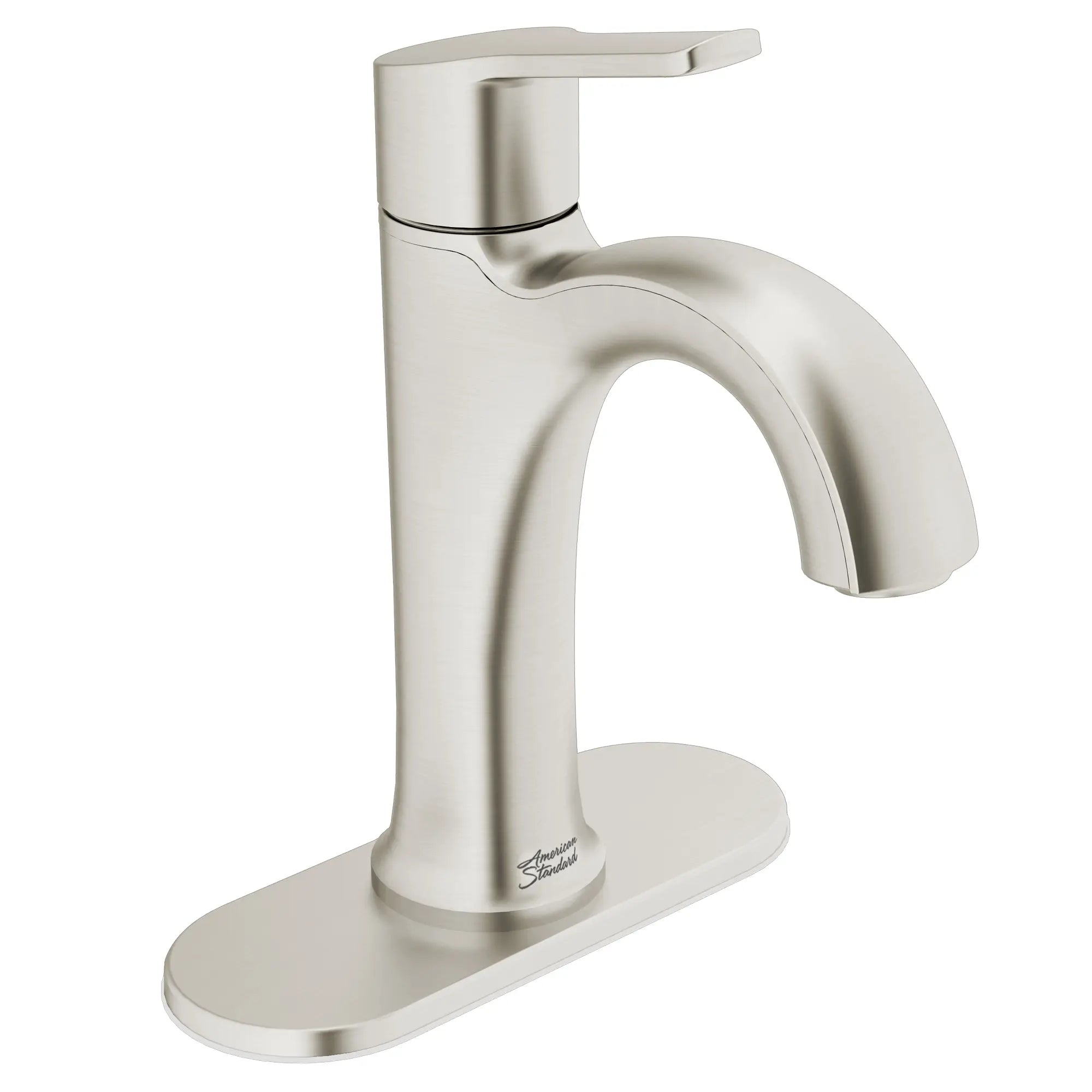 Robinet de salle de bain monotrou Corsham 1,2 gpm/4,5 L/min avec poignée à levier // NICKEL BROSSÉ // 61103_7428101.295_0_CDNwebp.webp