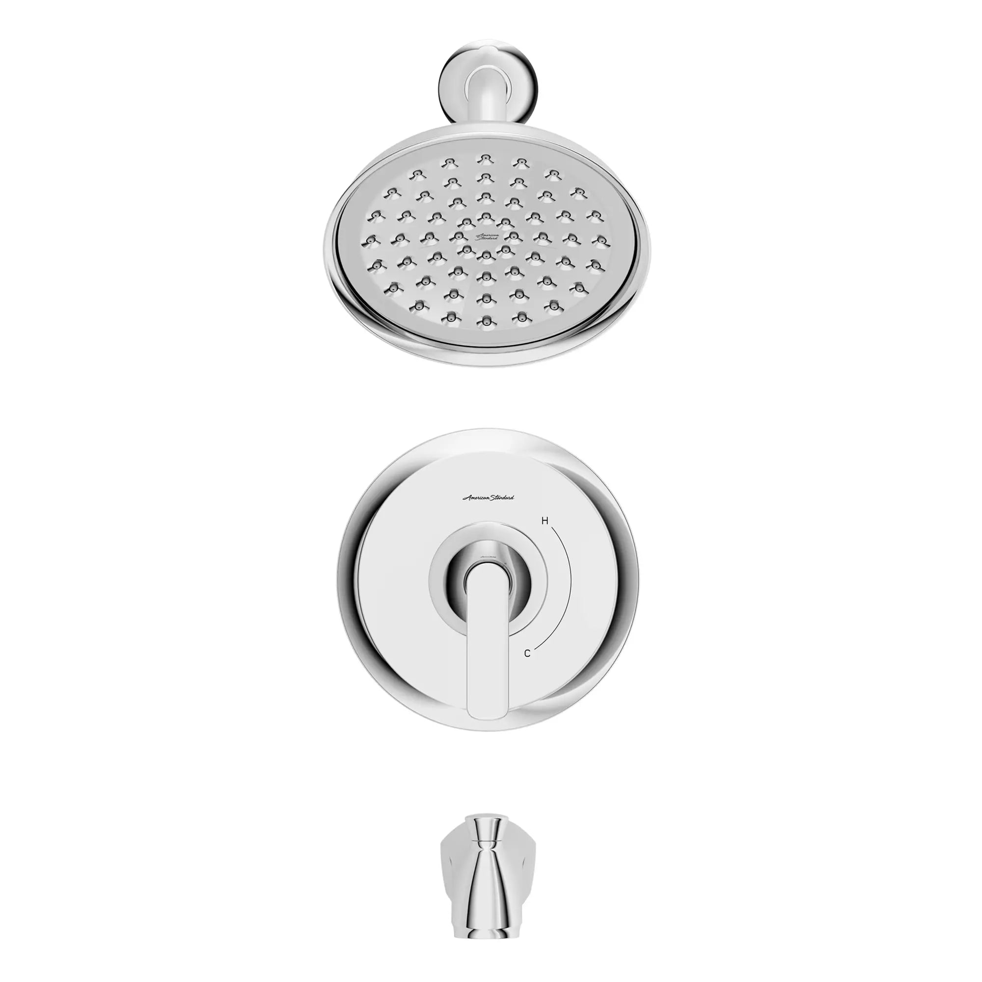 Kit de garniture bain et douche Corsham 1,8 gpm/6,8 L/min avec pomme de douche à économie d’eau, double cartouche céramique à pression équilibrée et poignée à levier // CHROME POLI // 61135_7428508.002_1_0_CDNwebp_1283547a-daa4-42c6-bbef-7f56e59aa8f4.webp