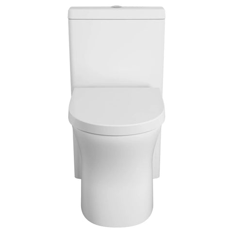 Toilette Cosette complète allongée avec siège, hauteur régulière, à double chasse, monopièce, 1,28 gpc/4,8 Lpc et 0,92 gpc/3,5 Lpc