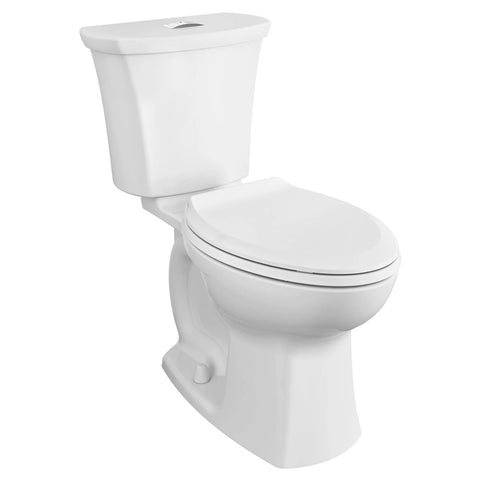 Toilette Edgemere complète allongée à hauteur de siège avec siège, deux pièces, à double chasse, 1,28 gpc/4,8 Lpc et 1,0 gpc/3,8 Lpc