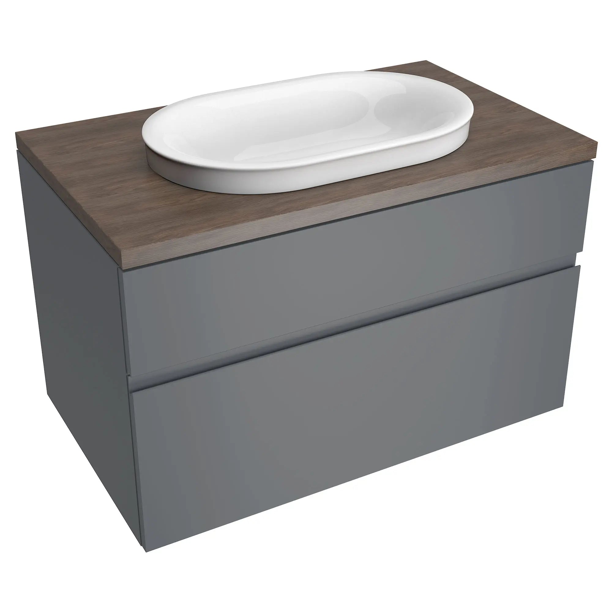 Studio® S - dessus de lavabo sur plan avec trou central seulement // NOYER // 63430_8726033477_1296000020_7813001479_1_0_CDNwebp.webp