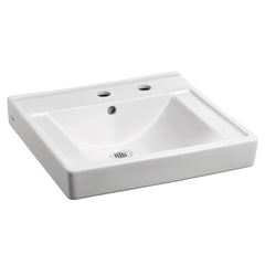 Decorum® Wall-Hung EverClean® Sink With Center Hole Only and Extra Right-Hand Hole // WHITE // 63819_9024011EC020_CDNwebp.webp