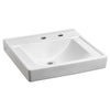 [9024011EC.020] Decorum® Wall-Hung EverClean® Sink With Center Hole Only and Extra Right-Hand Hole - White